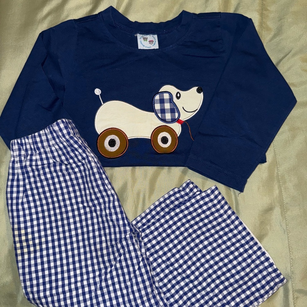 Blue Dog Print Kids sets